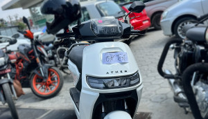 Ather Rizta Electric Scooter Spotted in Nepal Ahead of Launch