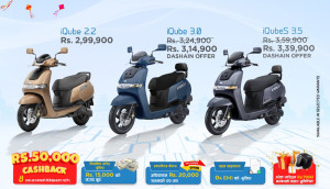 TVS Launches New iQube 3.0 and iQube S 3.5 Electric Scooters in Nepal with Festive Offers