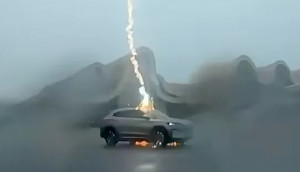 BYD Song Plus EV Survives Three Lightning Strikes; Driver and System Remains Safe