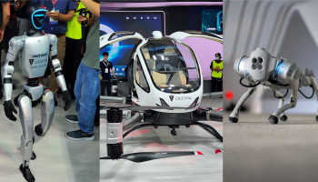 Unitree G1, G01 and Deepal eVTOL: Futuristic Tech Stealing the Spotlight at NADA Auto Show 2025