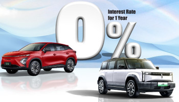 Zero Interest for One Year Plus Cash Bonuses on Omoda & Jaecoo Electric Vehicles