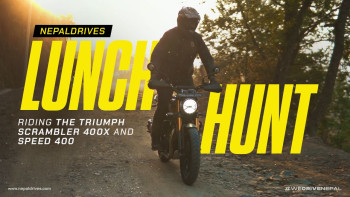 Nepal Drives Lunch Hunt | Riding the Triumph Scrambler 400X and the Speed 400
