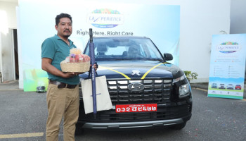 Hyundai Nepal Hands Over Festive Delight 2081 Bumper Prize to Winner