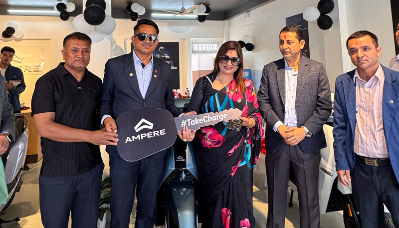 Ampere Electric Scooters Begin Sales in Pokhara