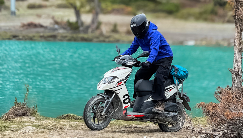 Aprilia SR160 Becomes First Aprilia Scooter to Reach Gangapurna Lake and Khangsar