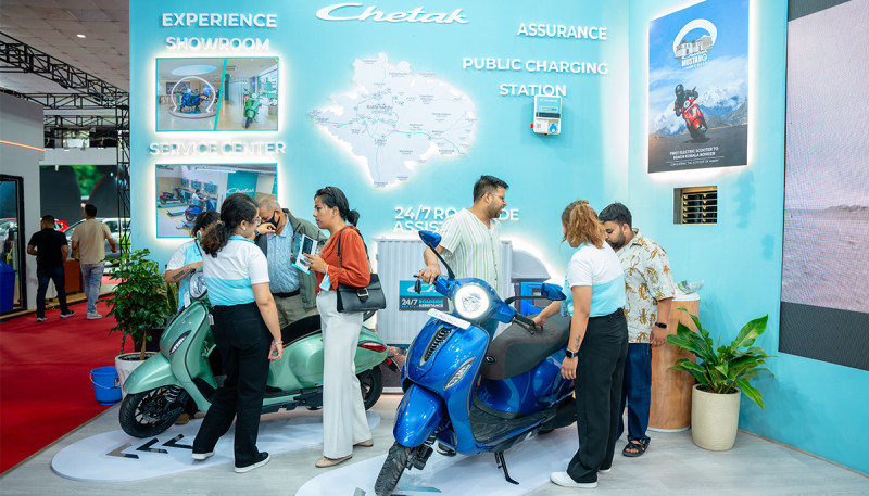 Bajaj Chetak Electrifies the Ongoing NAIMA Nepal Mobility Expo 2025