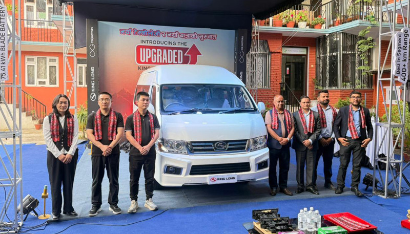 CG Motors Launches King Long 16-Seater EV with Segment-First Blade Battery in Nepal