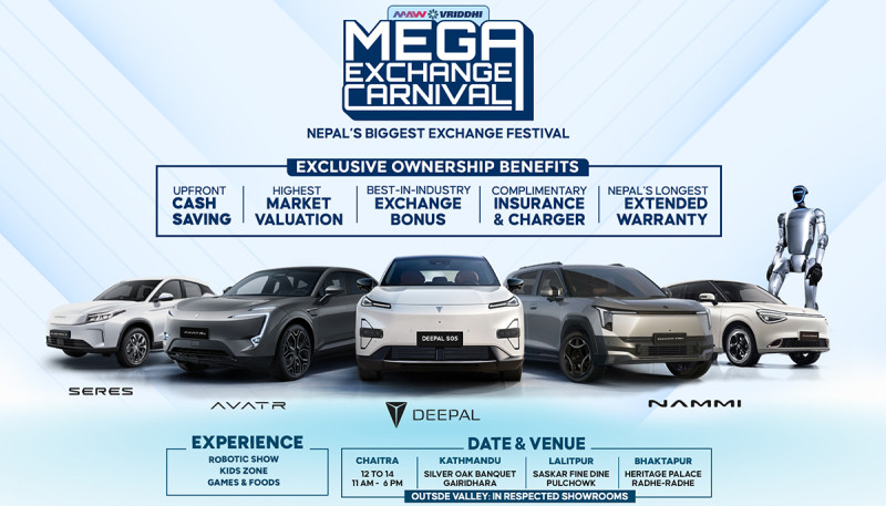 Deepal, Nammi, Avatr and Seres Announce Nepal-Wide Mega Exchange Carnival (12–14 Chaitra)
