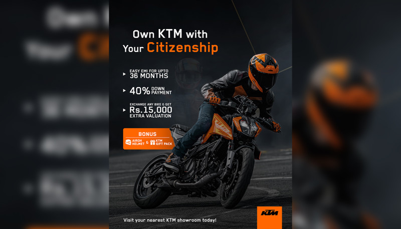 Own a KTM Today with Nothing More Than Your Citizenship