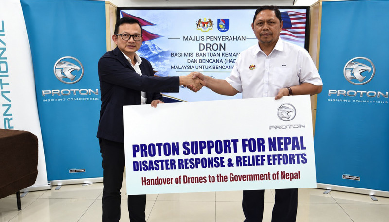 Proton Contributes Drones Worth Nearly RM200,000 to Nepal for Disaster Response