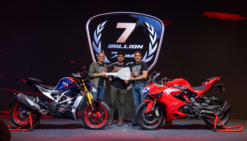 TVS Celebrates 7 Million Apache Customers Worldwide