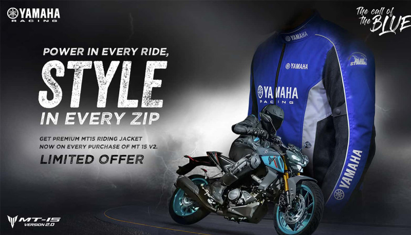 Get a Free Riding Jacket with Every Yamaha MT-15 V2 Purchase