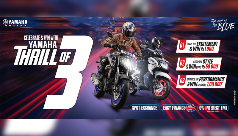 Yamaha Nepal Launches ‘Thrill of 3’ Campaign with Exciting Prizes and Exclusive Offers!