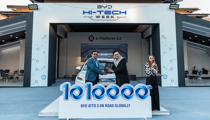 BYD Hi-Tech Week Concludes with Global Milestone Delivery of 10,10,000th BYD Atto 3
