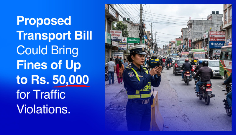 Proposed Transport Bill Could Bring Fines of Up to Rs. 50,000 for Traffic Violations
