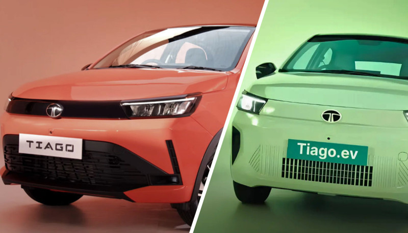 2026 Tata Tiago and Tiago EV Facelift Unveiled in India