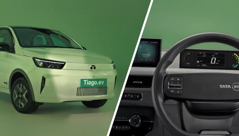 Tata Tiago EV Facelift Interior Revealed Ahead of Launch
