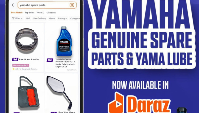 Yamaha Genuine Spare Parts Now Available on Daraz