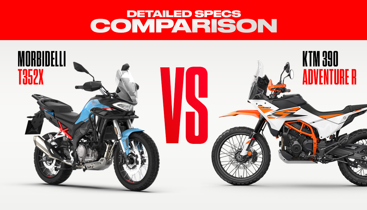 Morbidelli T352X vs KTM 390 Adventure R: On-Paper Specs Comparison